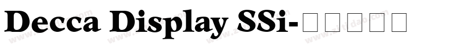 Decca Display SSi字体转换